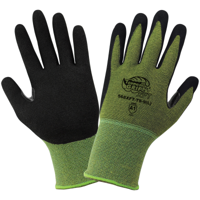 Accessories Gloves & Mittens Gardening & Work Gloves polyester Seamless Knit with Foam Palm & Fingers Coating Green LINCONSON 12 Pairs Construction Mechanics Work Gloves 
