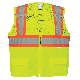 FrogWear® HV Solid and Mesh Polyester High-Visibility Surveyors Safety Vest - GLO-0037