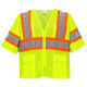 FrogWear® HV High-Visibility Mesh Polyester Surveyors Safety Vest with Sleeves - GLO-0135