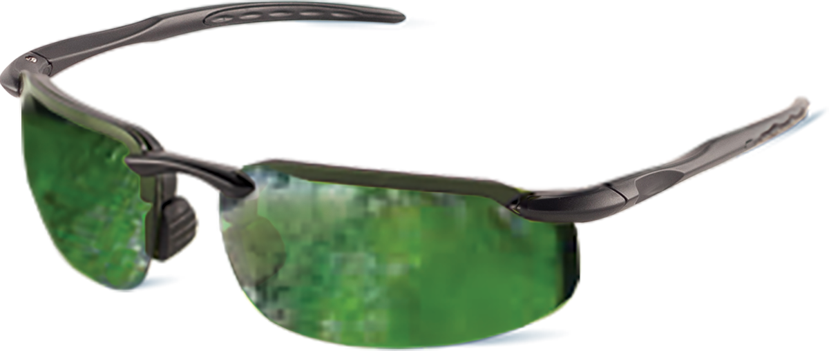 BH10616AF - Swordfish Green 4.9 Cal Rated Anti-Fog Lens, Matte Black Frame Safety Glasses