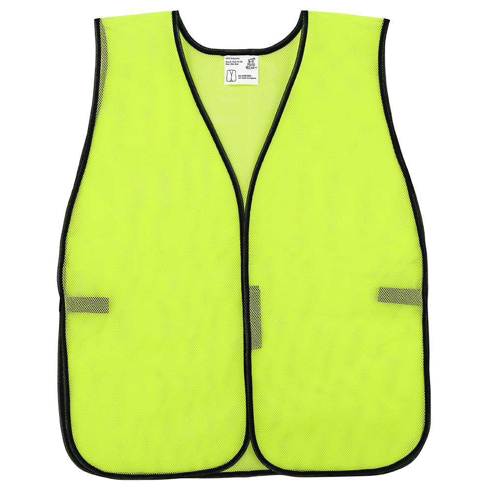 GLO-10-YG - FrogWear HV - High-Visibility Yellow/Green Economy Mesh Safety Vest GLO-10-YG - FrogWear HV - High-Visibility Yellow/Green Economy Mesh Safety Vest