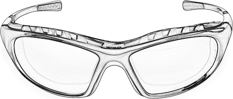 Foam-lined full-frame eyewear for particle protection