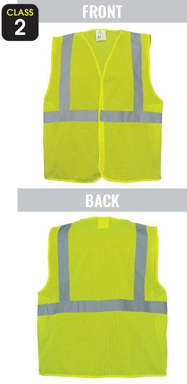 GLO-001VE - FrogWear® HV - High-Visibility Lightweight Mesh Polyester Safety Vest
