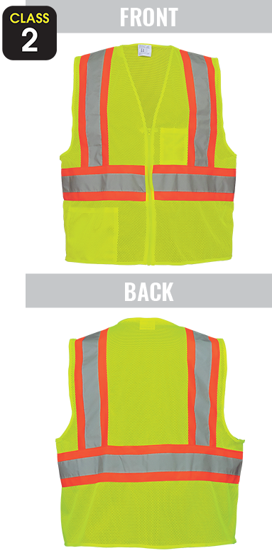 GLO-002 - FrogWear® HV - High-Visibility Lightweight Mesh Polyester Safety Vest