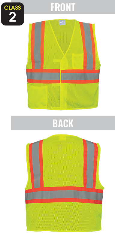 GLO-002V - FrogWear® HV - High-Visibility Lightweight Mesh Polyester Safety Vest