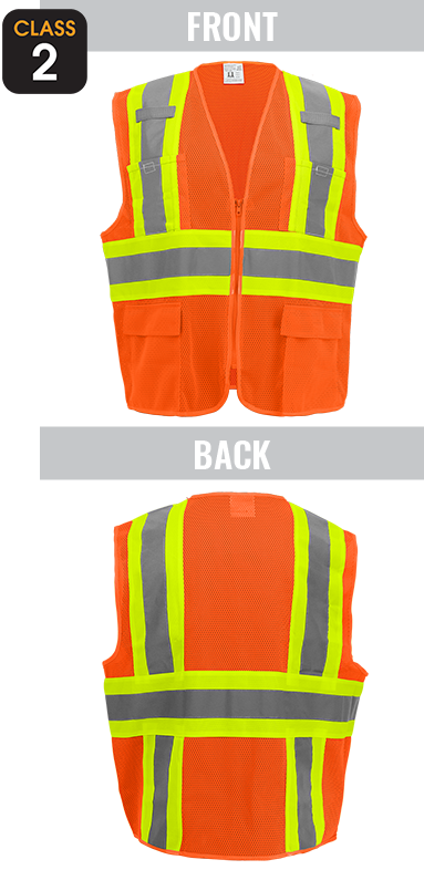 GLO-0045 - FrogWear® Lightweight Mesh Class 2 Surveyor Vest