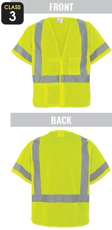 GLO-11V - FrogWear® HV - High-Visibility Mesh Polyester Short Sleeved Safety Vest