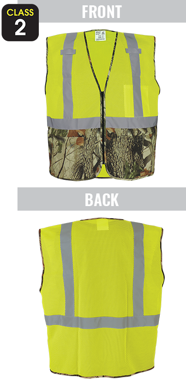 GLO-020 - FrogWear® HV – ANSI class 2 high-visibility yellow/green lightweight mesh safety vest