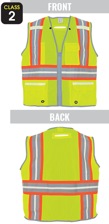 GLO-077 - FrogWear® HV - High-Visibility Photoluminescent Surveyors Safety Vest