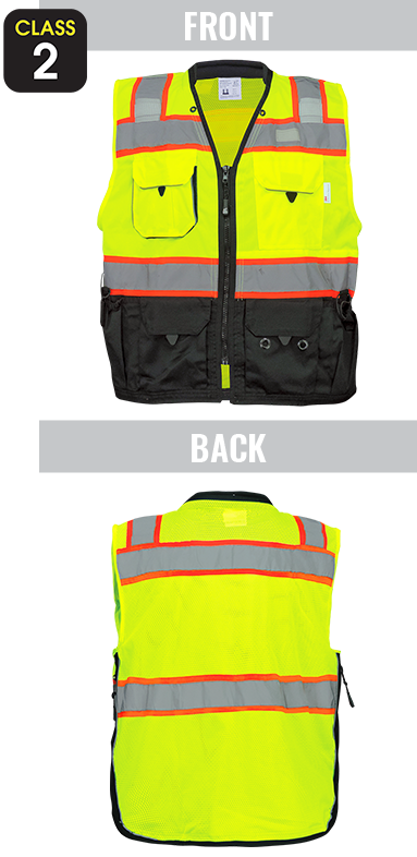 GLO-099 - FrogWear® HV - Premium High-Visibility Surveyors Safety Vest