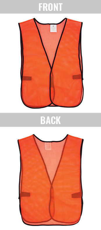 GLO-10-O - FrogWear® HV- Economy High-Visibility Mesh Safety Vest