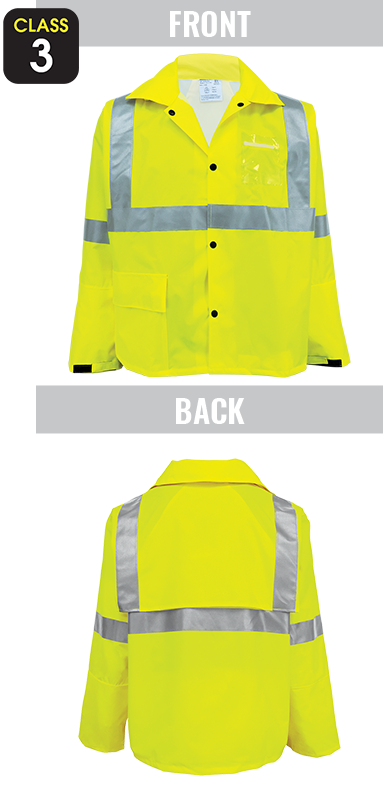 GLO-1400 - FrogWear® HV - High-Visibility Yellow/Green Rain Jacket