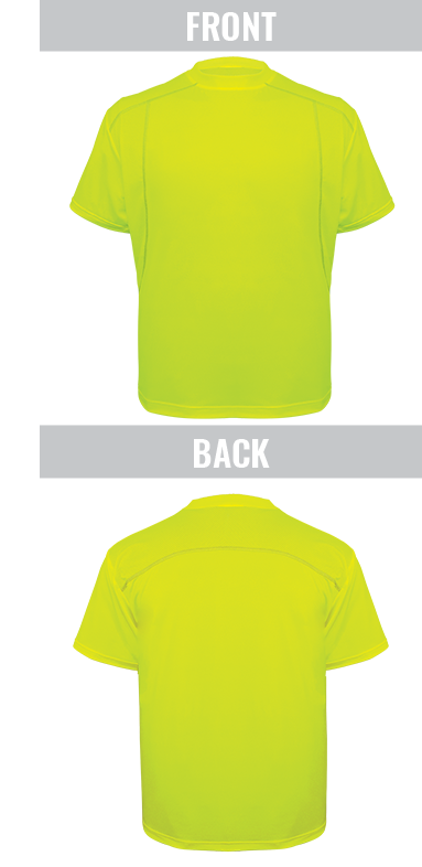 GLO-200 - FrogWear® HV - High-Visibility High Performance Stretch Athletic-Type Short Sleeved Shirt