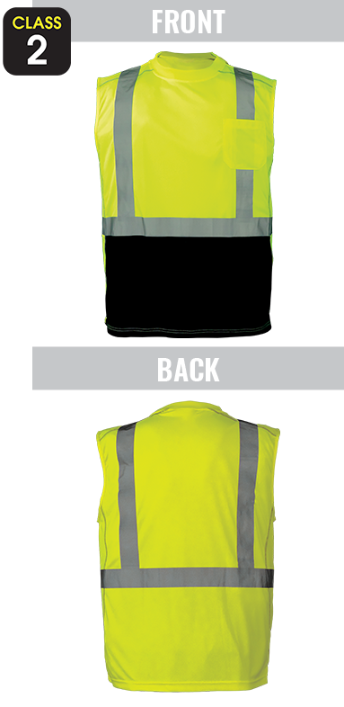 GLO-202 - FrogWear® HV - High-Visibility Premium Sleeveless Safety Shirt
