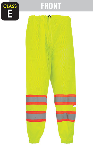 GLO-2P - FrogWear® HV - High-Visibility Mesh Polyester Safety Pants