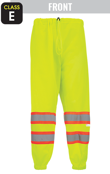 GLO-2P - FrogWear® HV - High-Visibility Mesh Polyester Safety Pants